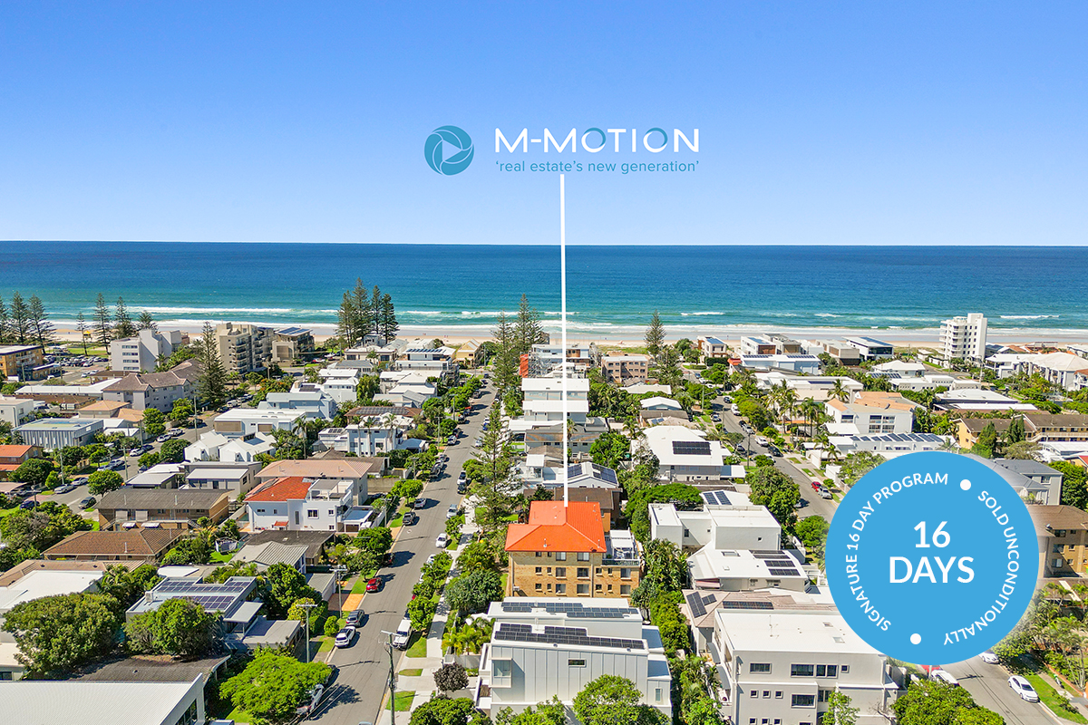 Signature 16 Day M-Motion Real Estate Agency, 3_28 Dudley Street, Mermaid Beach Gold Coast, Michael Mahon Lauren Mahon Best Real Estate Agent